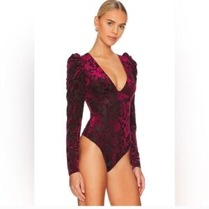 Free People Intimately Bodysuit XS Magic Hour Velvet Midnight Combo Whimsygoth